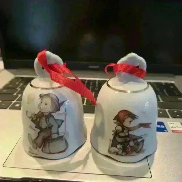 Vintage Hummel Reutter Porzellan Bell Germany Set Of 2 W/Box - Picture 2 of 4